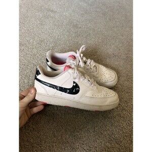 Nike Womens Court Vision Low DM8079-100 White Athletic Sneakers Size 7.5‎